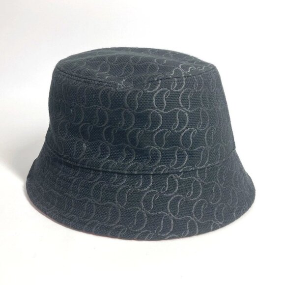 Christian Louboutin Logo CL bucket hat bob hat cotton Black/Red Unused main image 5